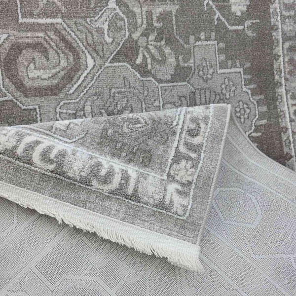GRANADA Bohemian Turkish Carpet AH497 VIZON CREAM 100x300 cm Runner rug