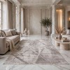 GRANADA Bohemian Turkish Carpet AH498 cream beige 150x220 cm Modern Majlis Carpet