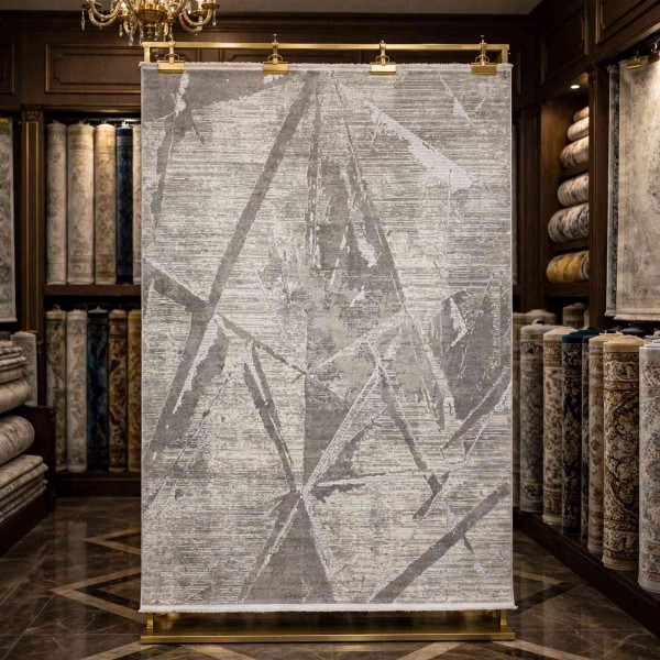 GRANADA Bohemian Turkish Carpet AH498 CREAM VIZON 100x300 cm Entrance rug