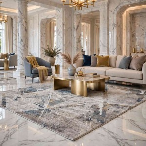 GRANADA Bohemian Turkish Carpet AH498 muity beige 150x220 cm Modern Majlis Carpet