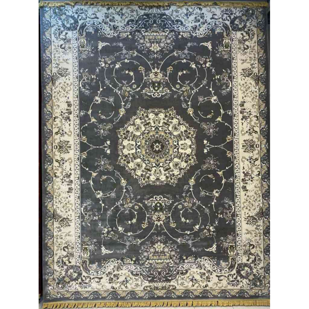 سجاد تركي تبريز كلاسيك سميك ناعم 2767B رصاصي مقاس 500*700