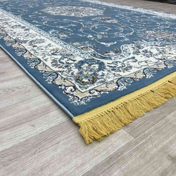 Classic Turkish Tabriz Carpet Thick Soft 2767B Blue Size 400*500