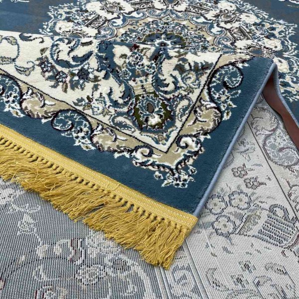Classic Turkish Tabriz Carpet Thick Soft 2767B Blue Size 400*500