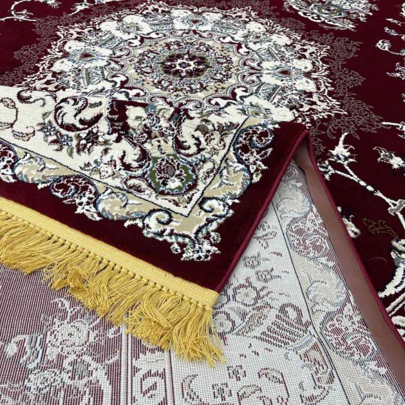 Classic Turkish Tabriz Carpet Thick Soft 2767B Maroon Red Size 100*300