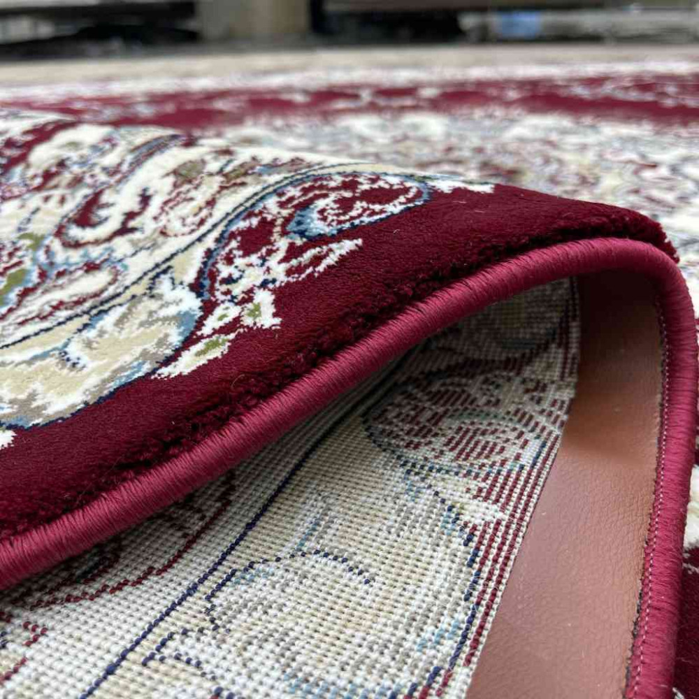 سجاد تركي تبريز كلاسيك سميك ناعم 2767B احمر عنابي مقاس 100*300