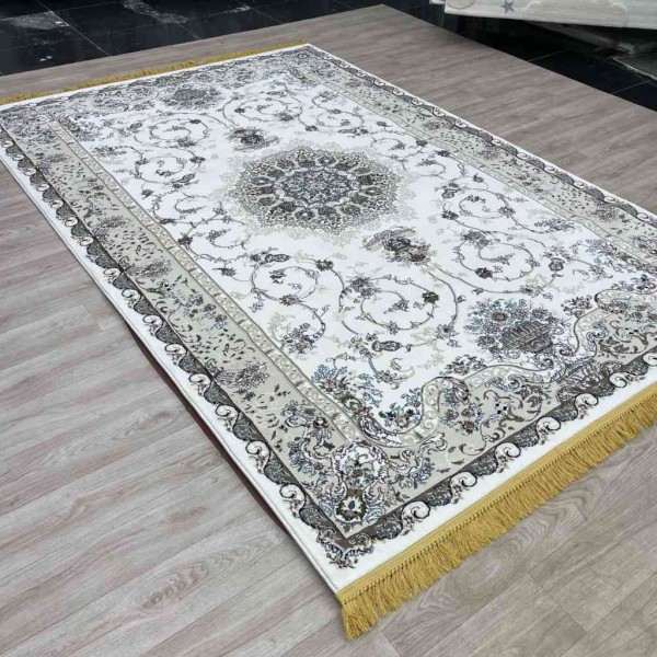Tabriz Classic Thick Soft Turkish Carpet 2767B white Size 500*800