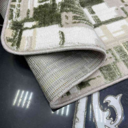 موكيت ستايل 5 نقشه DN07A تركي تناسب جميع الفرف لون بيج و اخضر