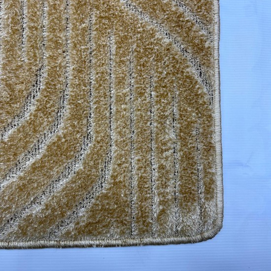 Plain golden panta rug measured by 100*400 linear metres