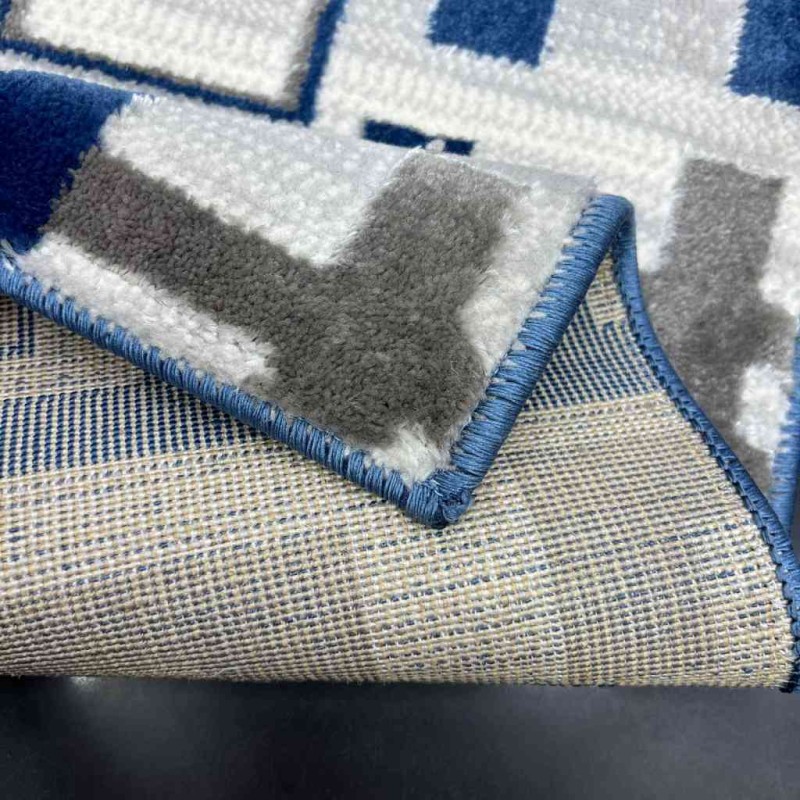 Turkish Super bourse carpet T1640A cyan color