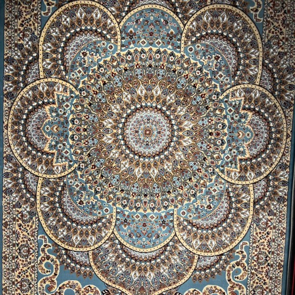 سجاد الواحة تركي H5307C سماوي مقاس 50*80