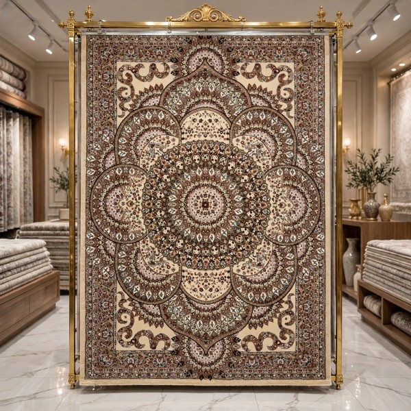 AL WAHA Turkish Rug H5307C Sky bone cream Size 300*400