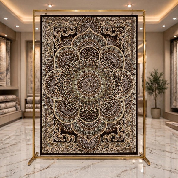 سجاد الواحة تركي H5307C بني غامق مقاس 200*300