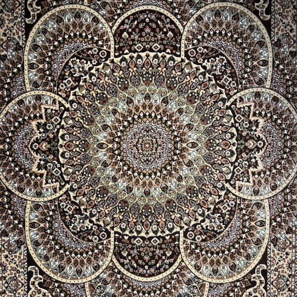 سجاد الواحة تركي H5307C بني غامق مقاس 200*300