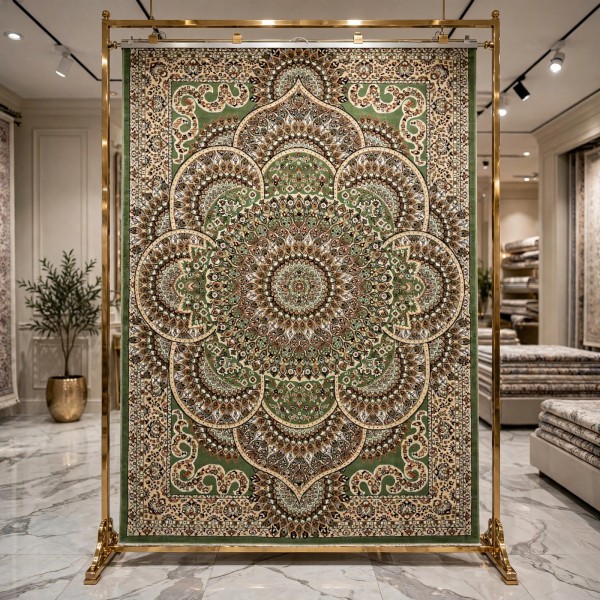 سجاد الواحة تركي H5307C اخضر مقاس 400*600