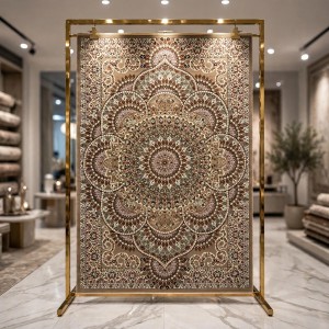 AL WAHA Turkish Rug H5307C Sky Light brown Size 300*500