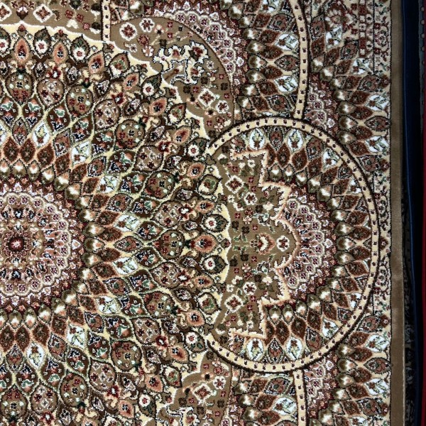 AL WAHA Turkish Rug H5307C Sky Light brown Size 50*80