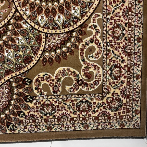 AL WAHA Turkish Rug H5307C Sky Light brown Size 50*80