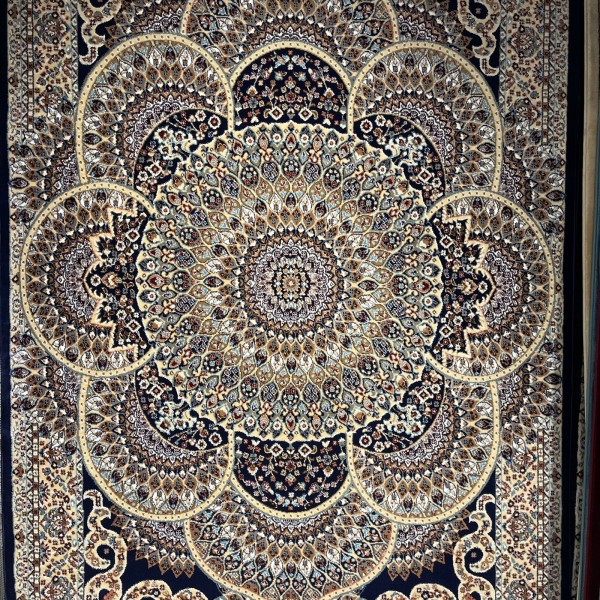 سجاد الواحة تركي H5307C كحلي مقاس 200*300