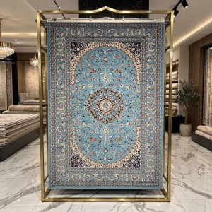 AL WAHA Turkish Rug H3650B Sky Blue Size 100*200