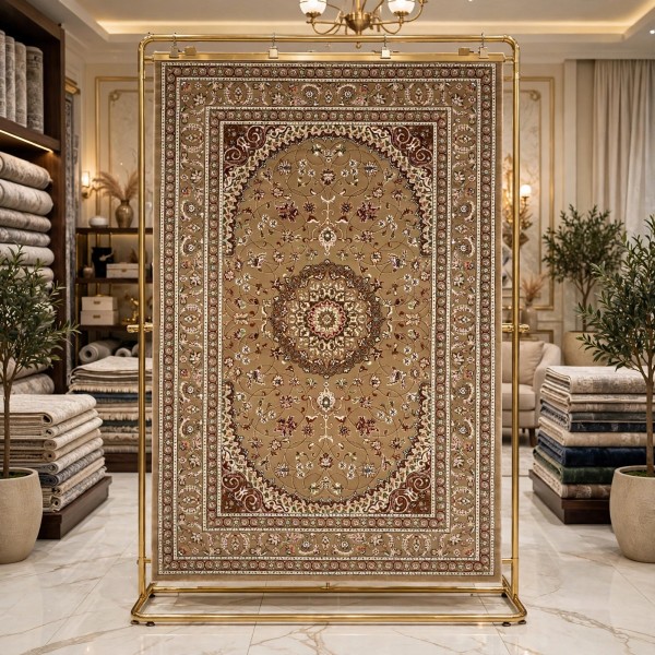 سجاد الواحة تركي H3650B بني فاتح مقاس 300*500