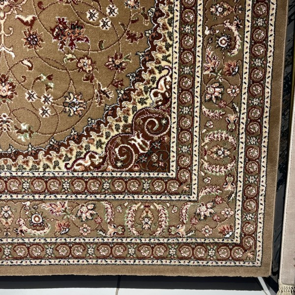 سجاد الواحة تركي H3650B بني فاتح مقاس 300*500