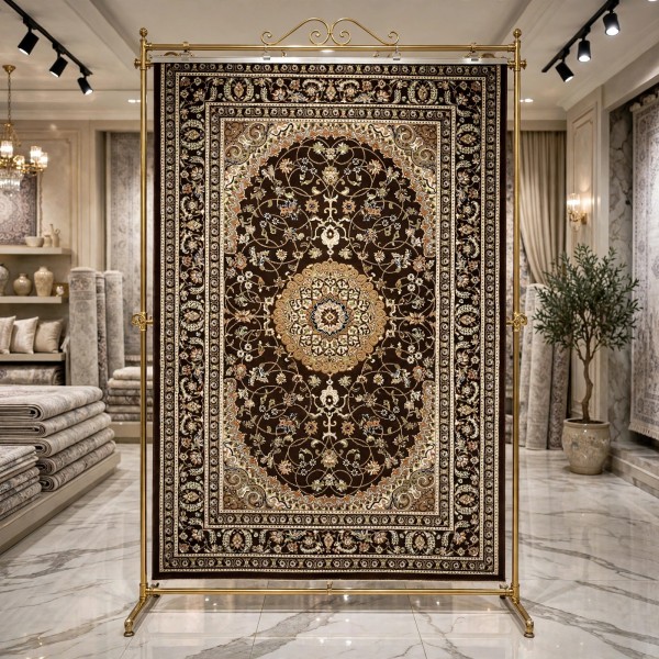 سجاد الواحة تركي H3650B بني غامق مقاس 100*300