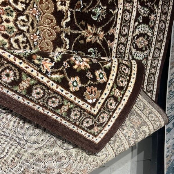 سجاد الواحة تركي H3650B بني غامق مقاس 100*300
