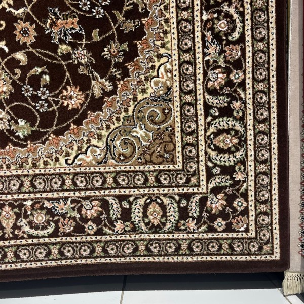 سجاد الواحة تركي H3650B بني غامق مقاس 100*300