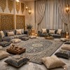 سجاد الواحة تركي H3650B رصاصي غامق مقاس 100*300