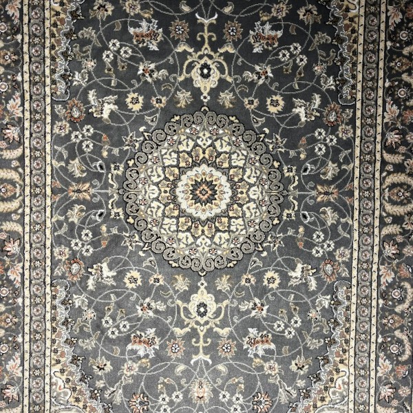 سجاد الواحة تركي H3650B رصاصي غامق مقاس 100*300