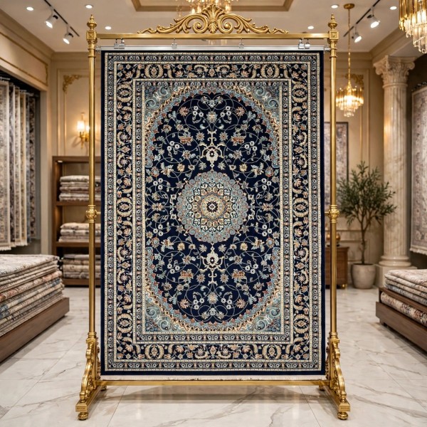 سجاد الواحة تركي H3650B كحلي مقاس 100*300