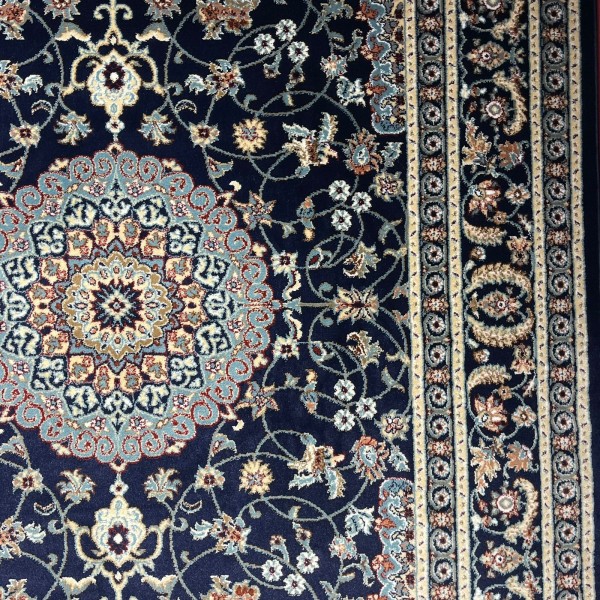 سجاد الواحة تركي H3650B كحلي مقاس 100*300