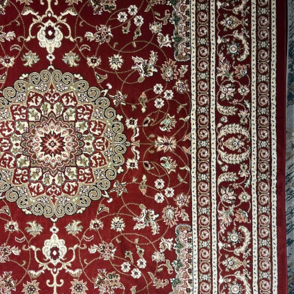 AL WAHA Turkish Rug H3650B Sky Dark red Size 100*200