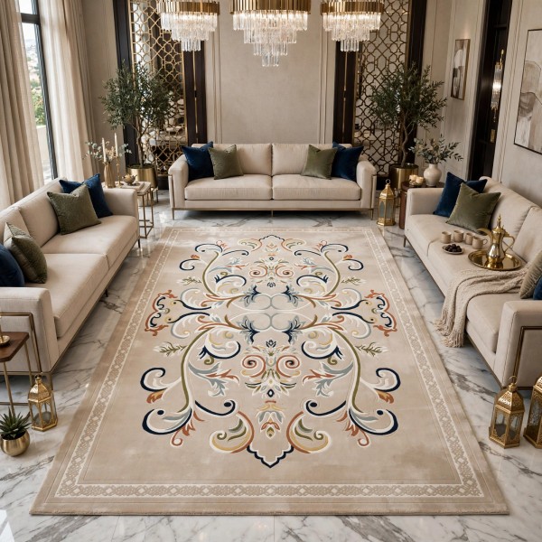 Laik Rug French Turkish Design 9771B Beige 50*80
