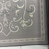 سجاد لائك نقش فرنسي تركي 9771B سيلفر رصاصي كريم مقاس 400*500