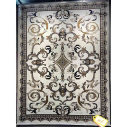 سجاد تركي سما نقش فرنسي لون كريم مقاس 400*700