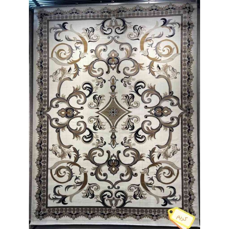 Turkish rug Sama style French pattern sky Cream color size 50*80