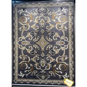 سجاد تركي سما نقش فرنسي لون رصاصي مقاس 50*80