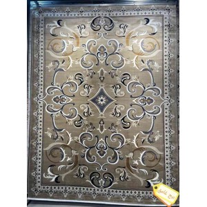 Turkish rug Sama style French pattern sky Dark beige color size 100*500