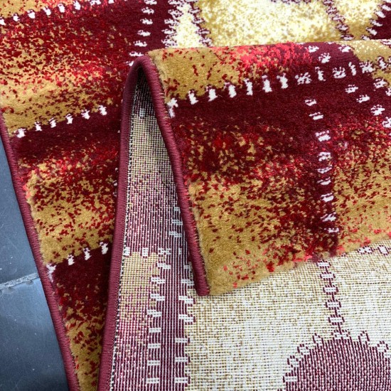 Red Turkish carpet Mondial burgundy 100 * 200