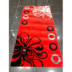 سجاد تركي مخفض ماليبو احمر و رصاصي واسود 100*200