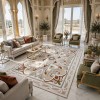 ATLANTIC Turkish Rug Korean Design A143A cream - 80x150 cm Small Rug