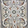 سجاد اطلانتيك تركي نقش كوري A143A رصاصي - مقاس 250*350 سم حفل السجادة
