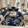 Atlas Turkish Rug Korean Design A169A navy - 400x600 cm Royal Majlis Carpet