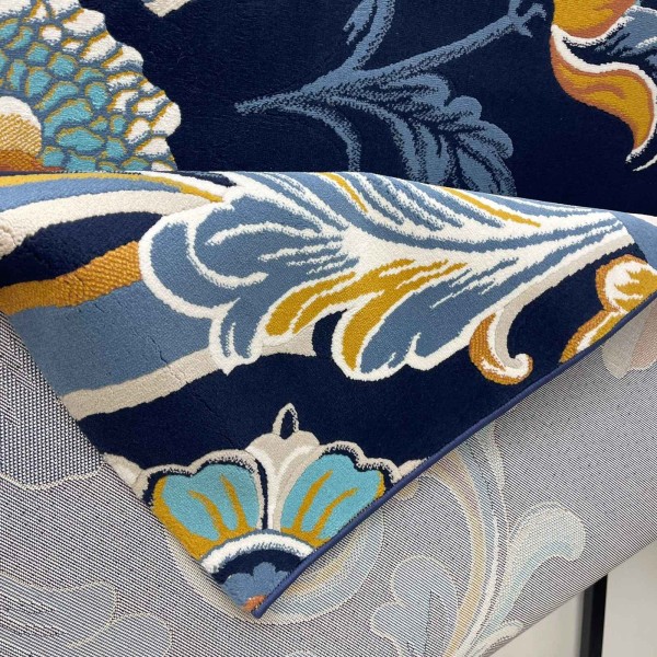 Atlas Turkish Rug Korean Design A169A navy - 400x600 cm Royal Majlis Carpet