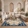 Atlas Turkish Rug Korean Design A170A dark blue - 250x350 cm Majlis Carpet