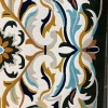 سجاد اطلس تركي نقش كوري A170A اخضر - مقاس 80*150 سم