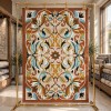 سجاد اطلس تركي نقش كوري A170A كيرمت تيرا - مقاس 250*350 سم