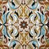 سجاد اطلس تركي نقش كوري A170A كيرمت تيرا - مقاس 250*350 سم