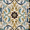 سجاد اطلس تركي نقش كوري A170A كحلي - مقاس 200*300 سم